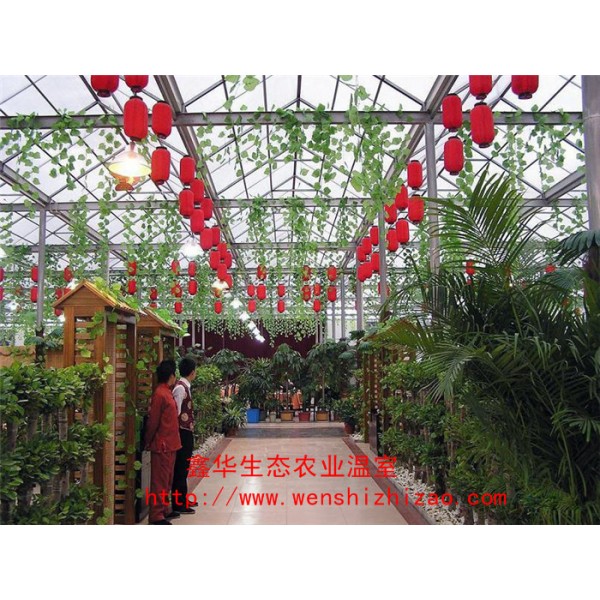 專(zhuān)業(yè)定制加工 生態(tài)餐廳 玻璃溫室大棚