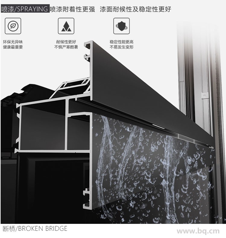 廠(chǎng)家直銷(xiāo) 鋁合金斷橋平開(kāi)窗 隔熱隔音鋁合金門(mén)窗 窗紗一體平開(kāi)窗 莜歌鋁合金門(mén)窗示例圖7